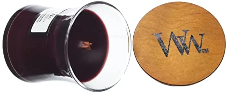 WoodWick Candela profumata Hourglass mini con stoppino crepitante | Amarena | Durata della fragranza: fino a 20 ore miniatura 3