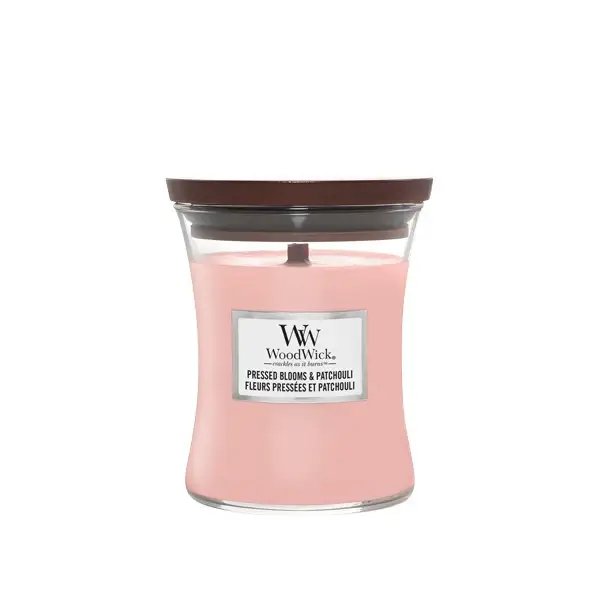 Hourglass Candles Pressed Blooms & Patchouli - MEDIUM - Candele profumate