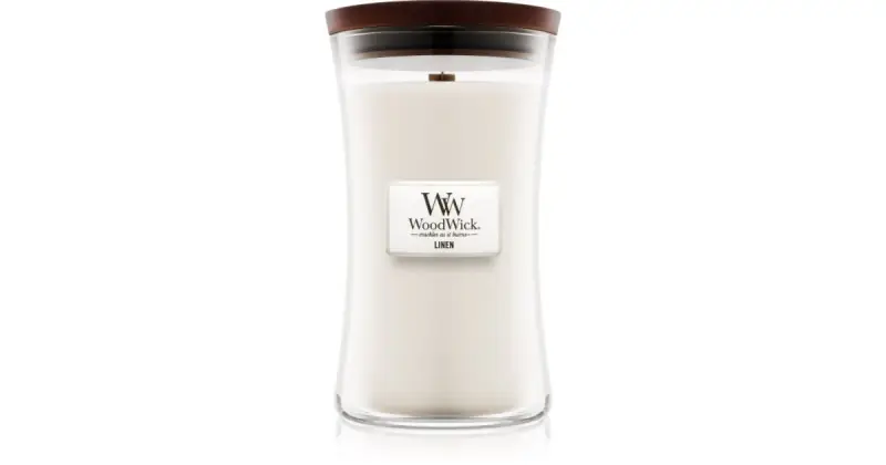 Linen candela profumata con stoppino in legno 609.5 g