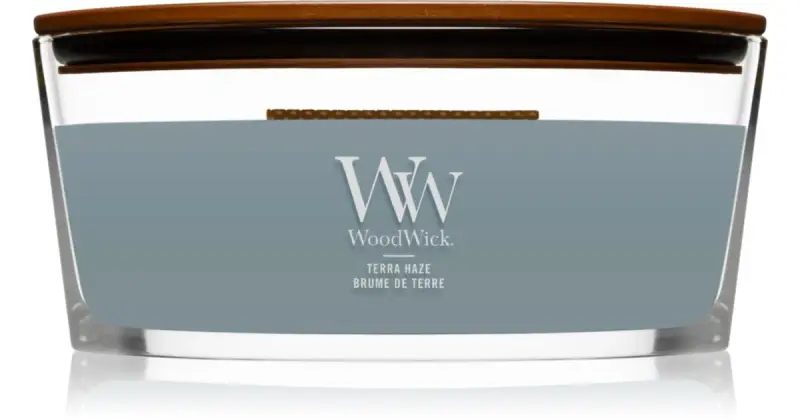 Terra Haze candela profumata con stoppino in legno (hearthwick) 453 g