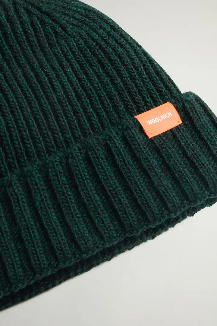 Berretto da bambino in misto lana Verde Dark Holly Green miniatura 2