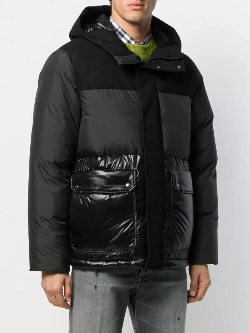 Bomber nero inserti lucidi miniatura 3