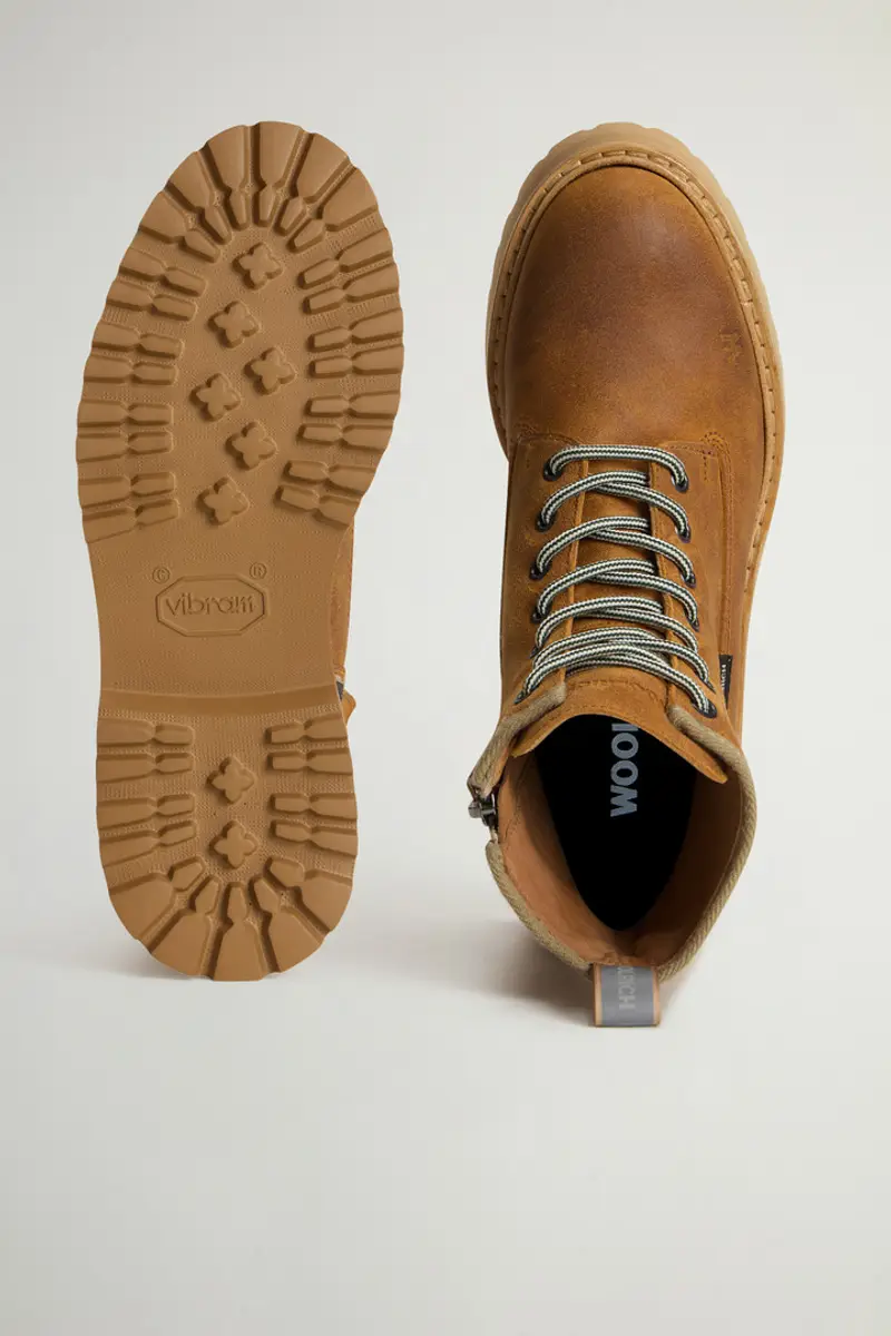 Woolrich Donna Anfibi Main in camoscio garzato Marrone Taglia 36 miniatura 3