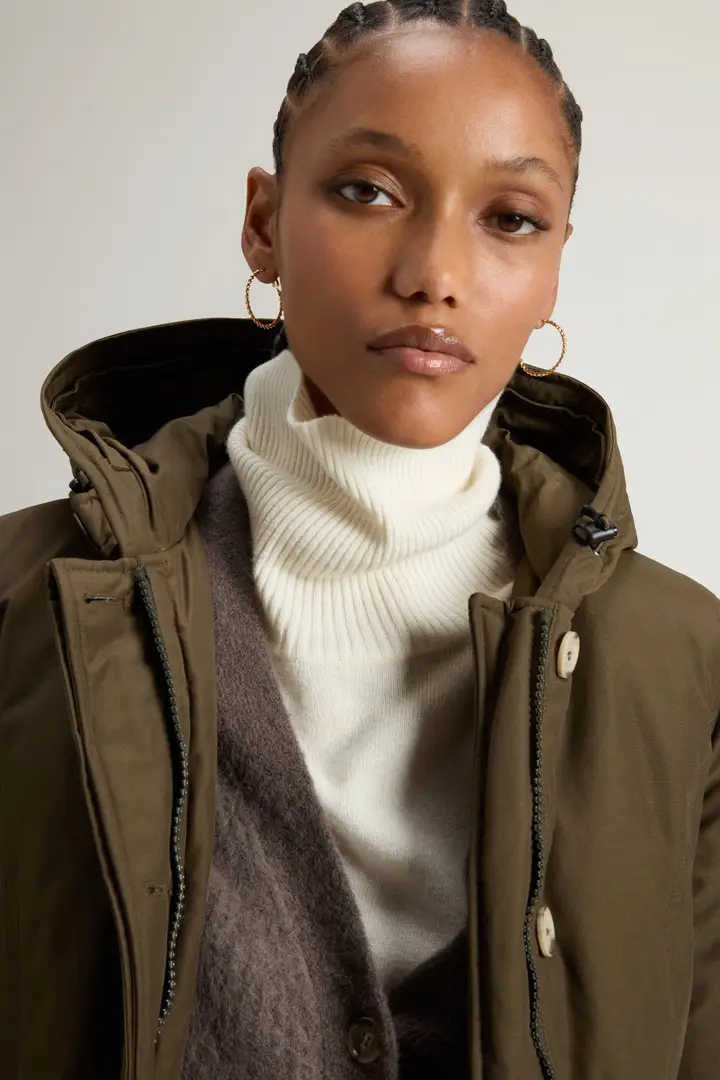 Woolrich Parka Donna Verde 3885526 miniatura 3