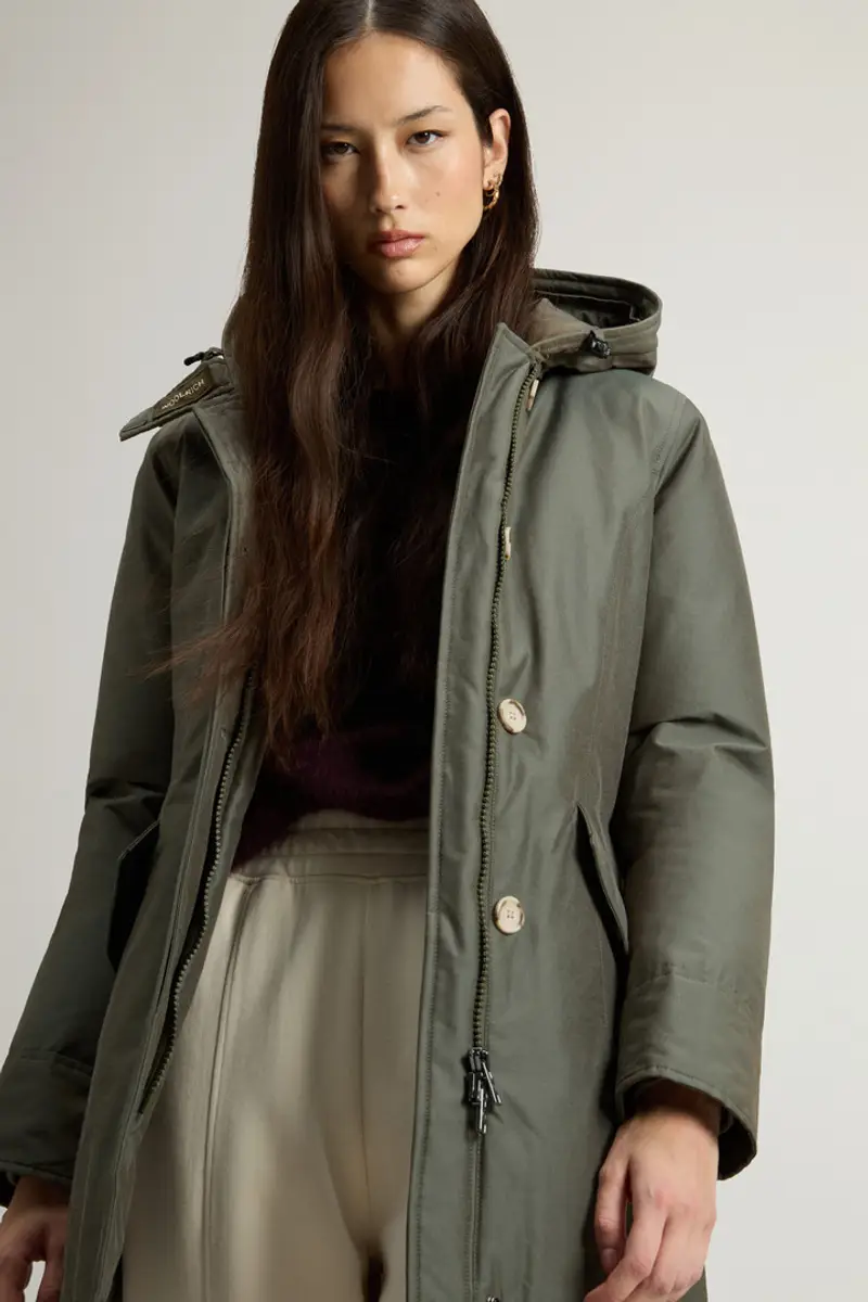 Woolrich Parka Donna Verde 2414747 miniatura 3
