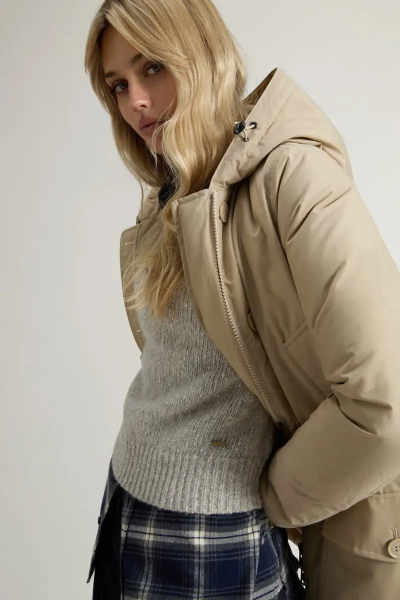 Woolrich Parka Donna Beige 2414748 miniatura 3