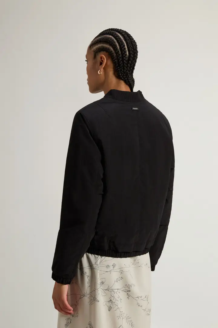 Donna Bomber Grace in Peached Poly Nero Black miniatura 2