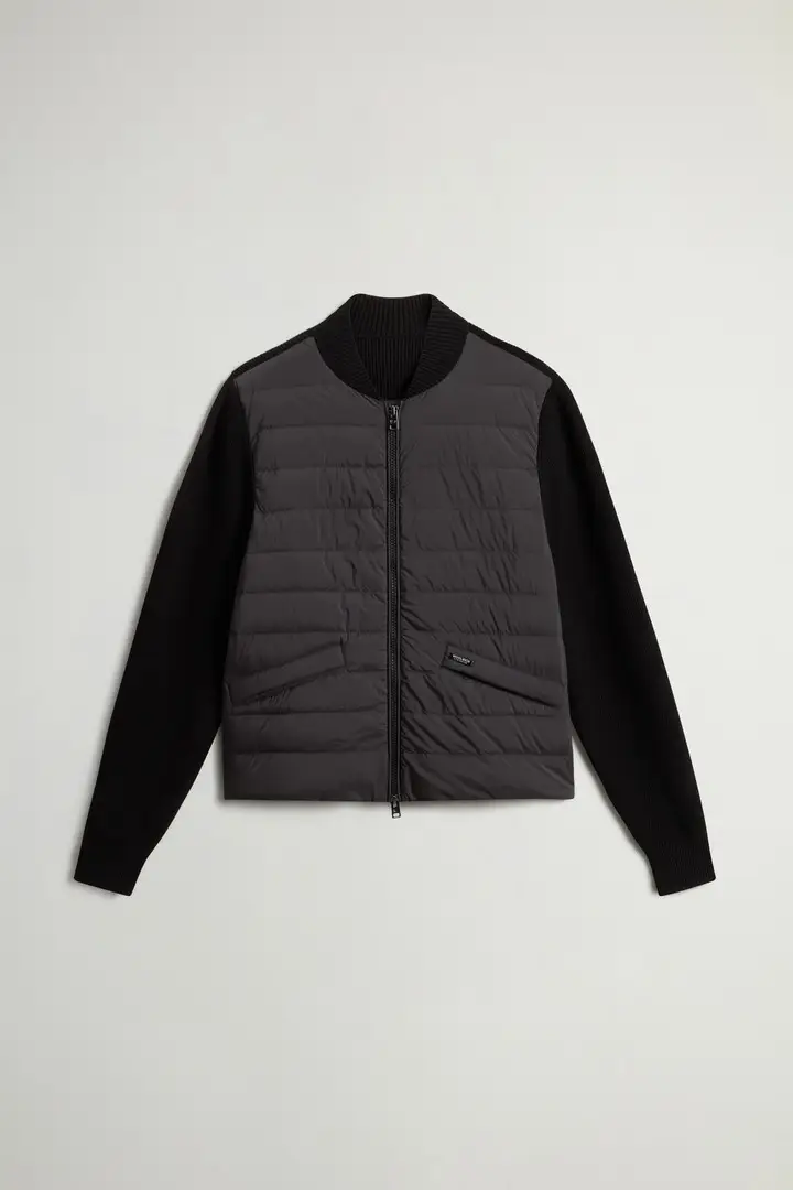 donna Bomber ibrido in nylon Nero Faded Black