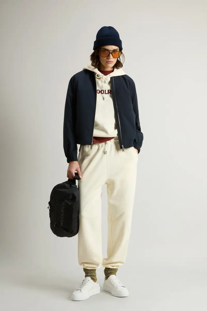 Woolrich Donna Bomber in Urban Touch Blu Taglia XS