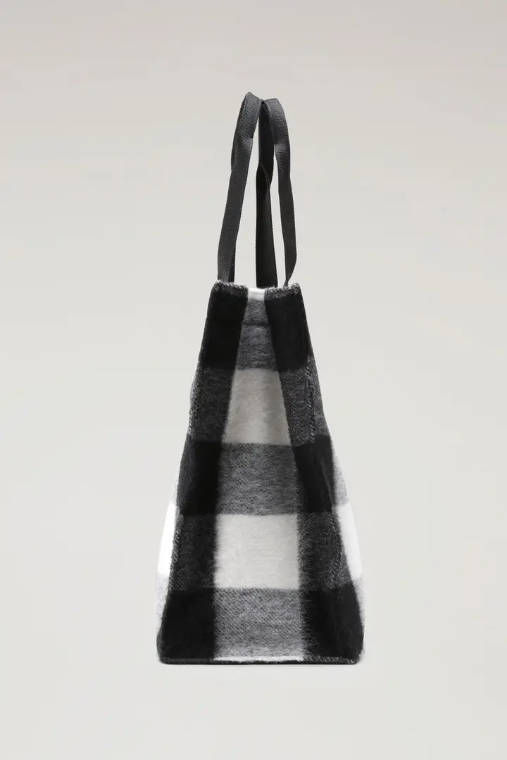 Donna Borsa tote in lana americana Multicolore White Buffalo miniatura 3