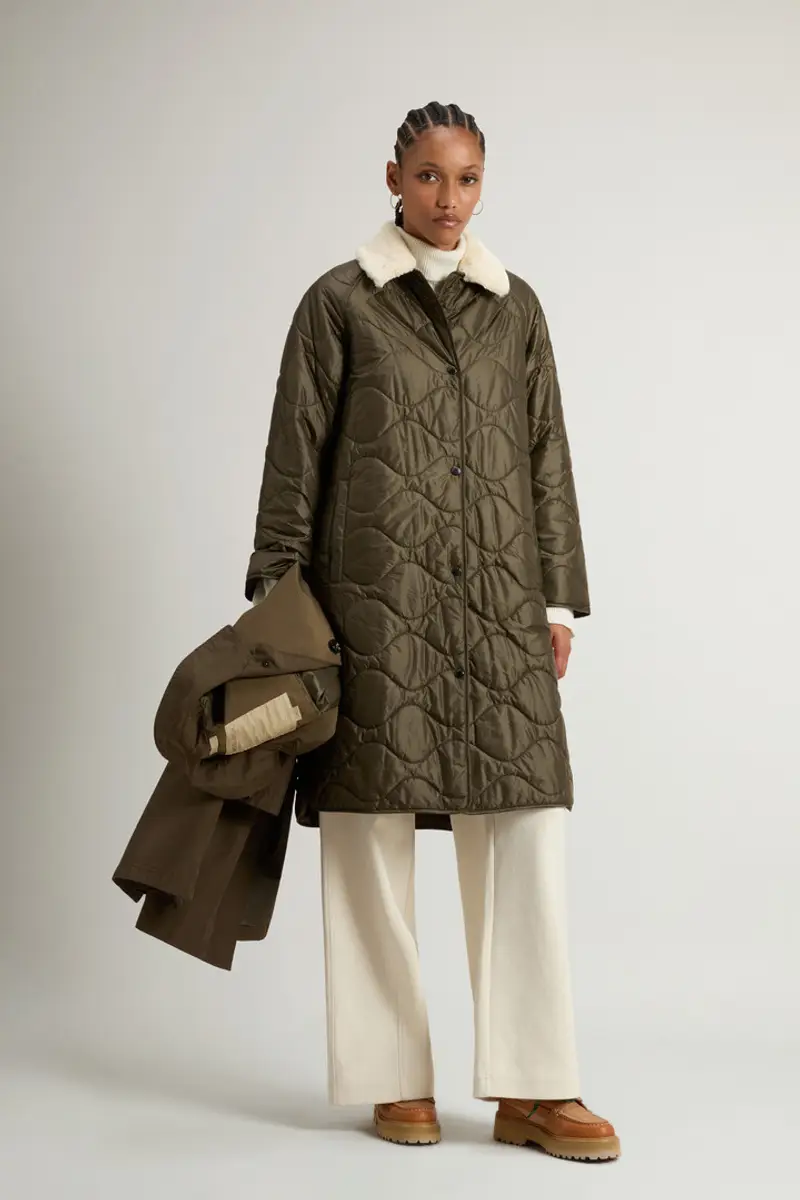 Donna Cappotto 3 in 1 in Ramar Cloth Verde Dark Green miniatura 3