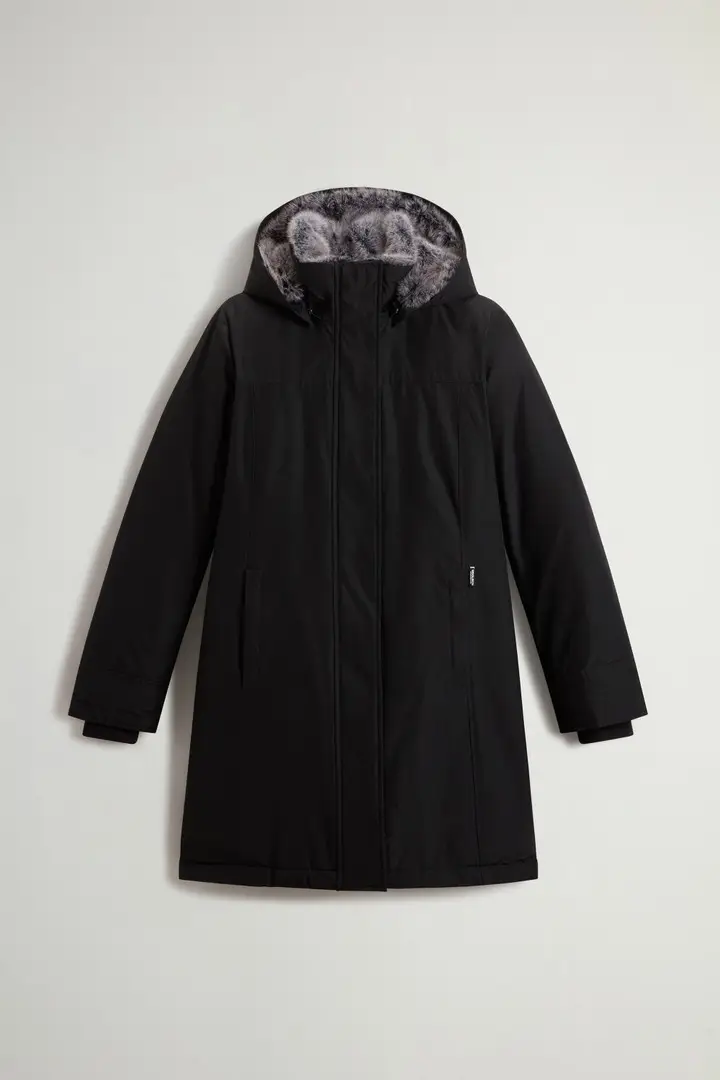 donna Cappotto Boulder con inserto in pelliccia sintetica Nero Black