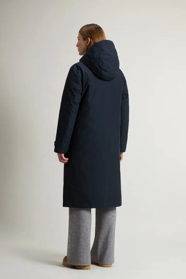 donna Cappotto in WINDSTOPPER GORE-TEX Blu Melton Blue miniatura 2