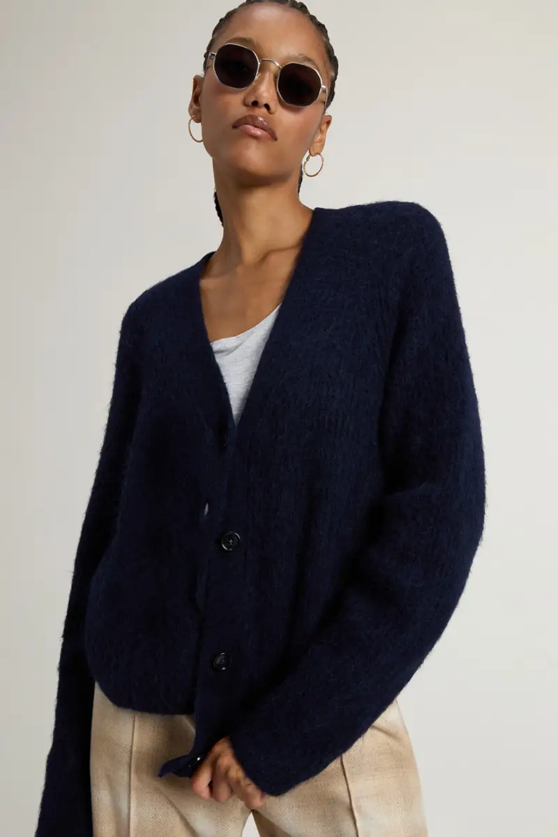 Woolrich Cardigan Donna Blu 2414737 miniatura 3