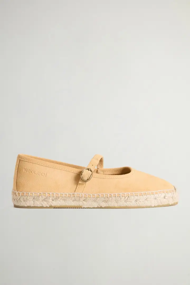 donna Espadrillas Candela in pelle scamosciata Beige Ocra