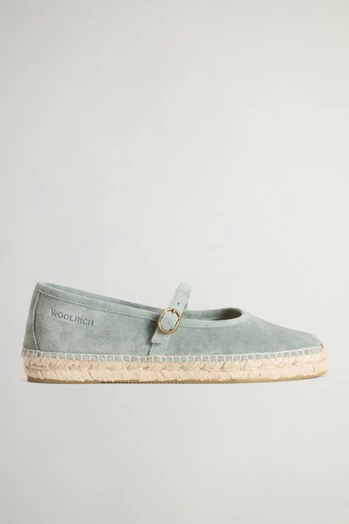 donna Espadrillas Candela in pelle scamosciata Blu Acquamarine