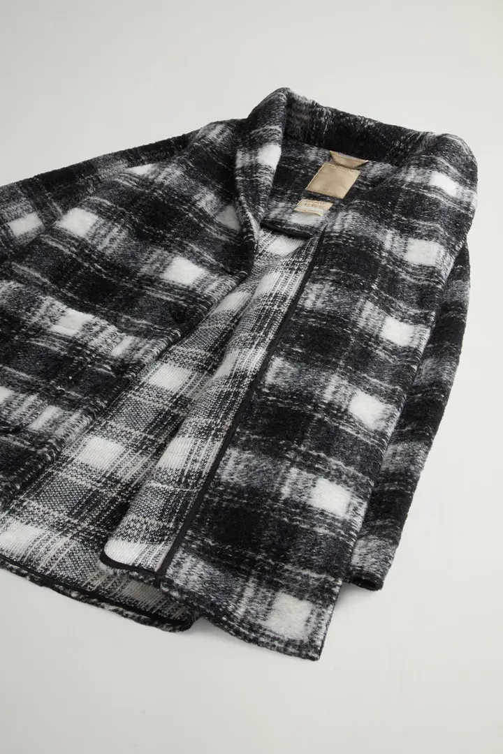 donna Giacca a camicia Gentry in misto lana Nero Black Check miniatura 3