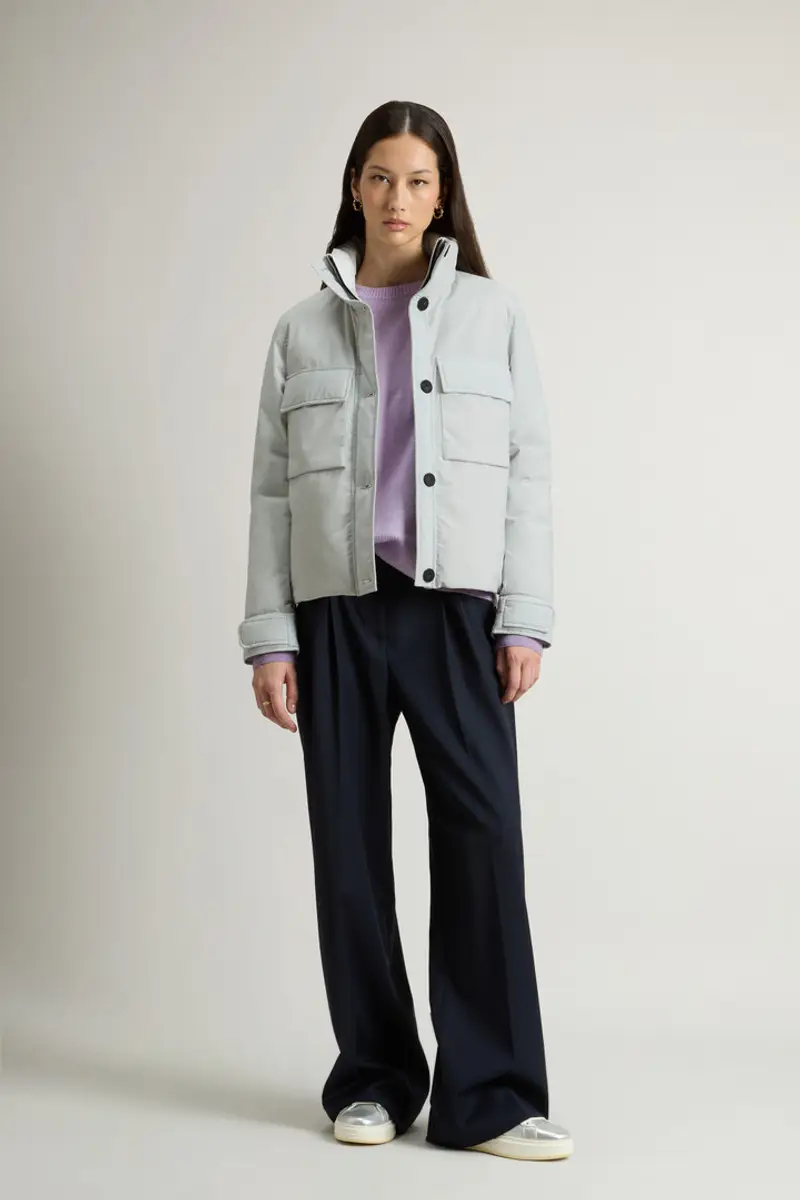 Donna Giacca Cloud con collo alto e cappuccio richiudibile Grigio Dry Gray