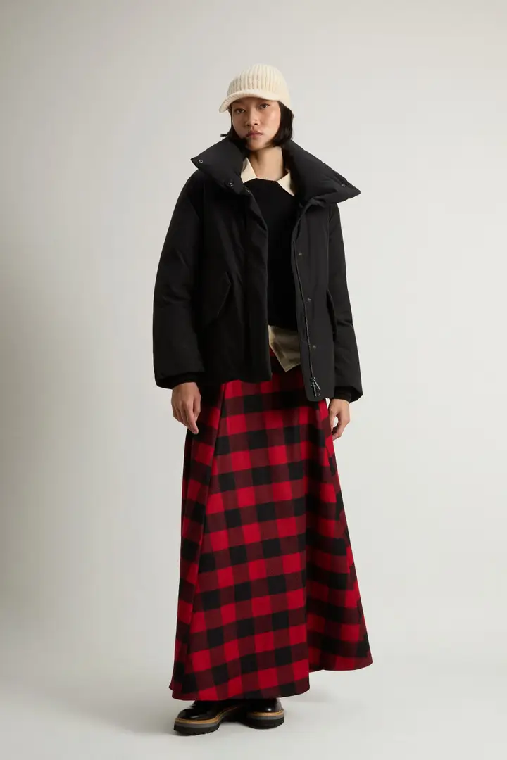 donna Giacca Cocoon in Urban Touch Nero Black