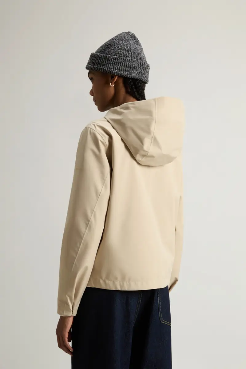 Woolrich Donna Giacca impermeabile in Light Stretch Beige Taglia XS miniatura 2