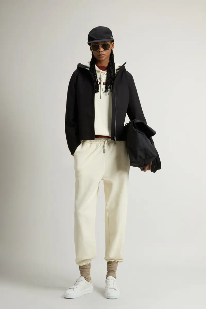 Woolrich Donna Giacca impermeabile in Light Stretch Nero Taglia XS