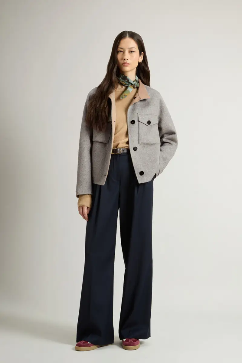 Woolrich Donna Giacca in misto lana Grigio Taglia XS