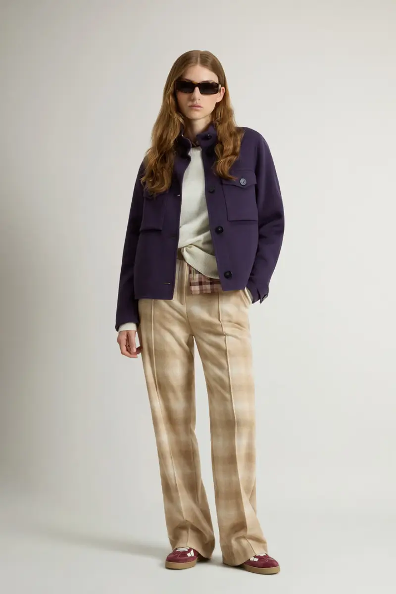 Woolrich Donna Giacca in misto lana Lilla Taglia XS
