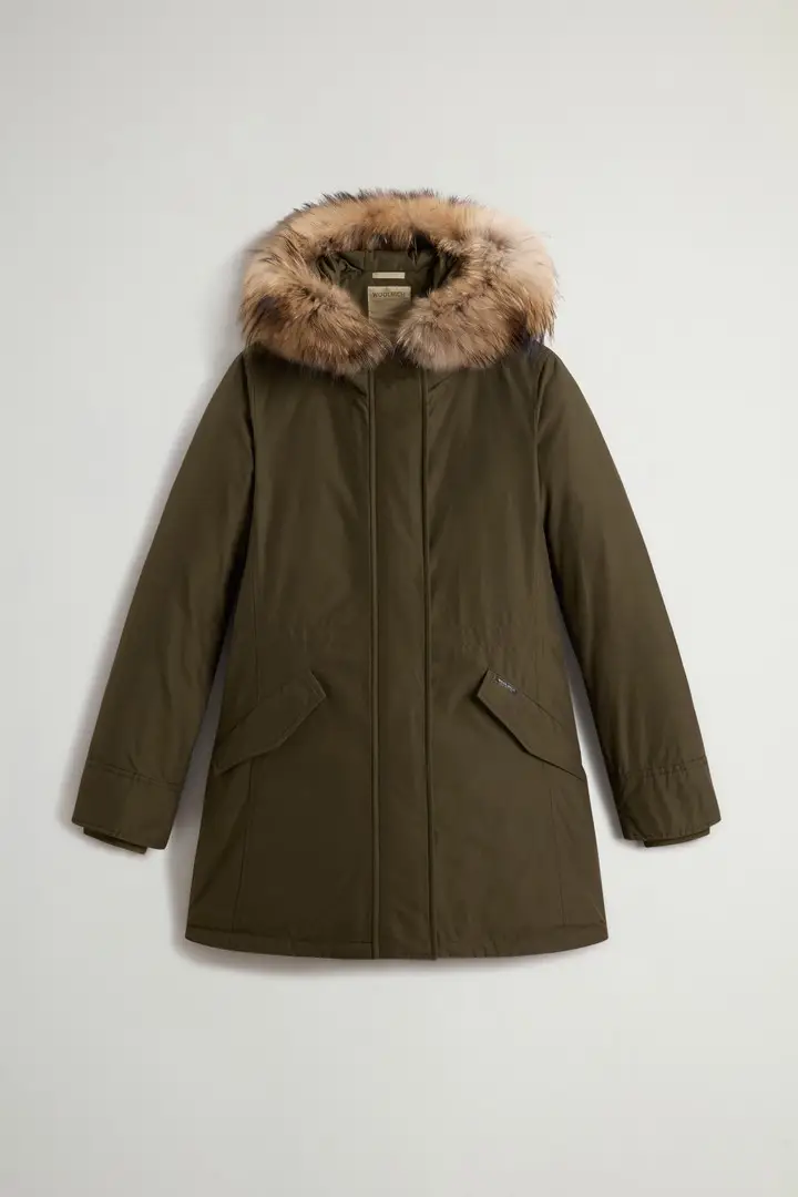 donna Giacca Military in Ramar Cloth Verde Dark Green