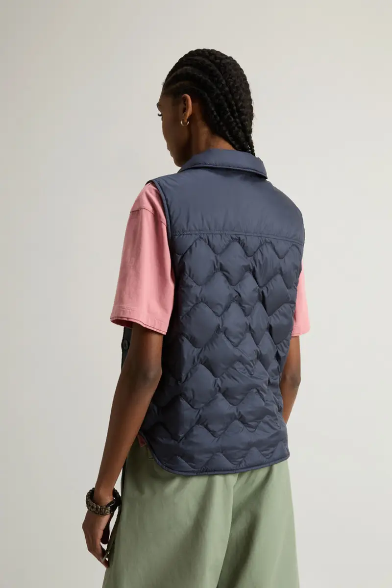 Woolrich Gilet Donna Blu 2002953 miniatura 2