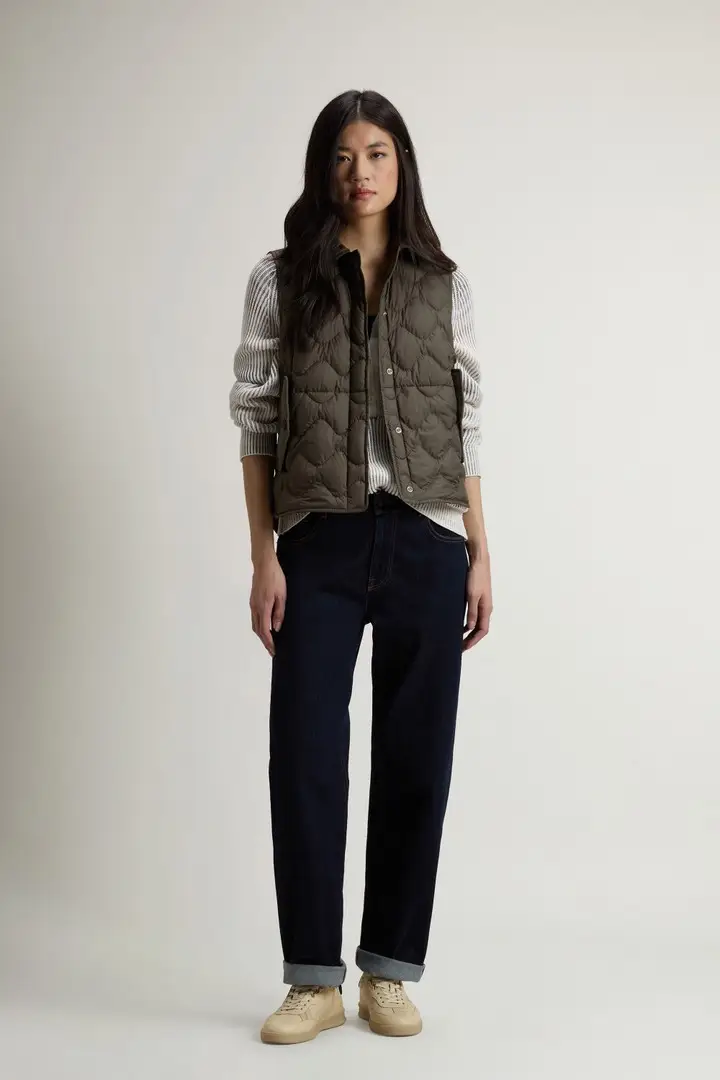 Woolrich Gilet Donna Verde 4237530