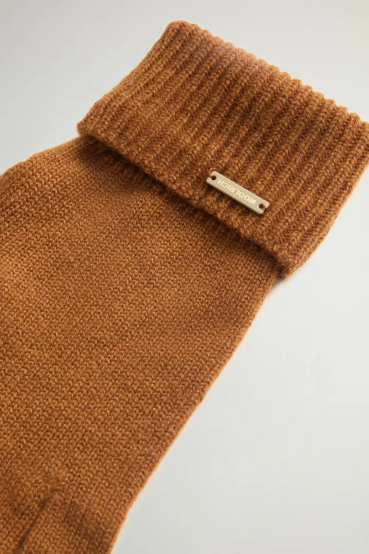 Woolrich Guanti Donna Marrone 2519003 miniatura 2