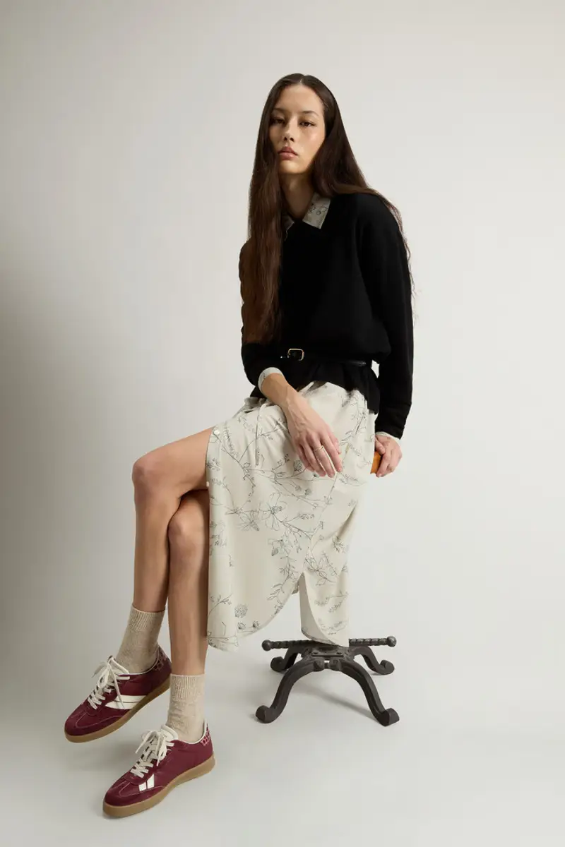 Woolrich Donna Maglia girocollo in misto lana vergine e cashmere Nero Taglia XXS miniatura 3