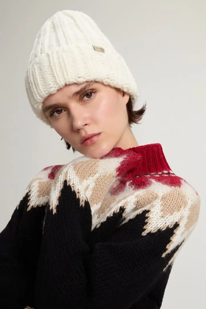 donna Maglione con motivo Fair Isle in misto lana e mohair Rosso Red Fair Isle miniatura 3