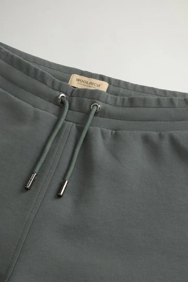 donna Pantaloncini in misto cotone Interlock Verde Forest Veil miniatura 3