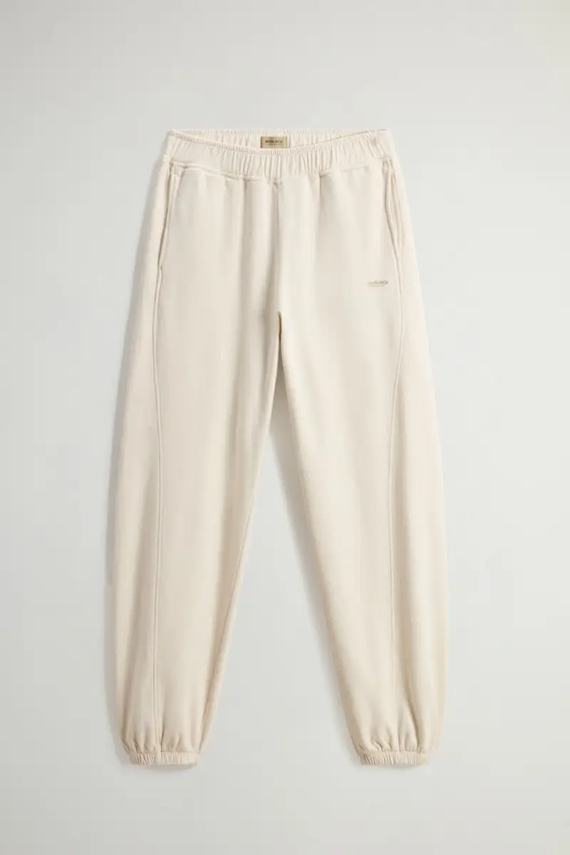 Woolrich Donna Pantaloni in puro cotone felpato Bianco Taglia XXS miniatura 2