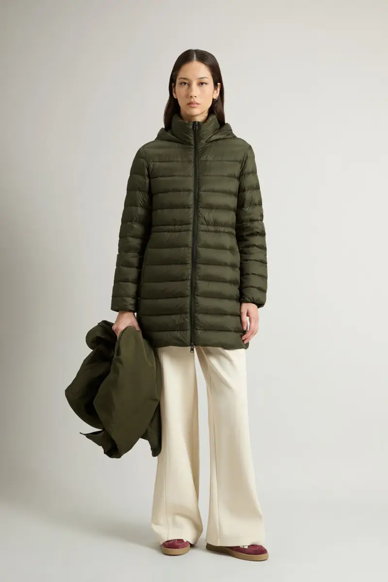 Woolrich Parka Donna Verde 2414751 miniatura 3
