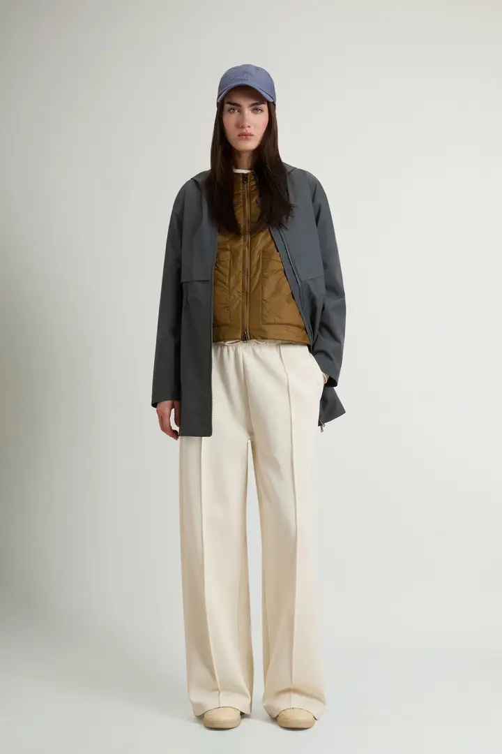 donna Parka 3 in 1 in tessuto Light Stretch Verde Forest Veil