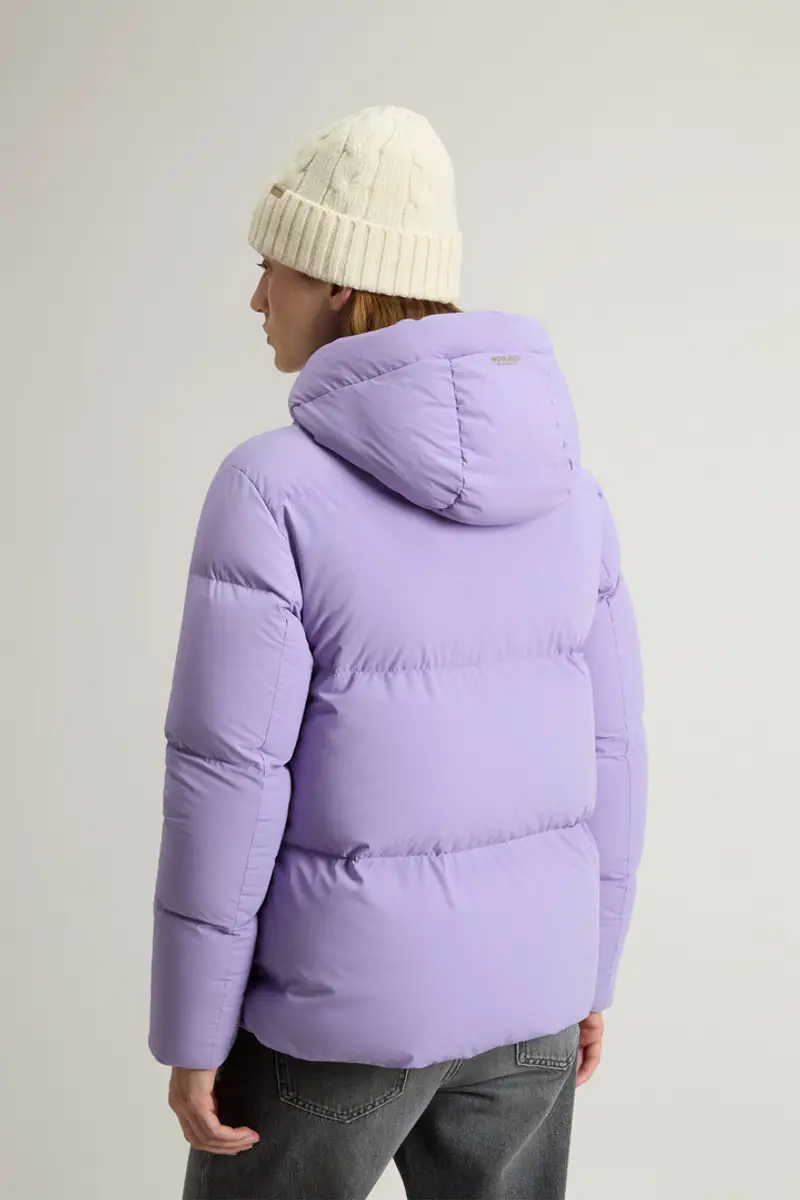 Donna Piumino Cloud in nylon elasticizzato con finitura opaca Lilla Soft Violet miniatura 2