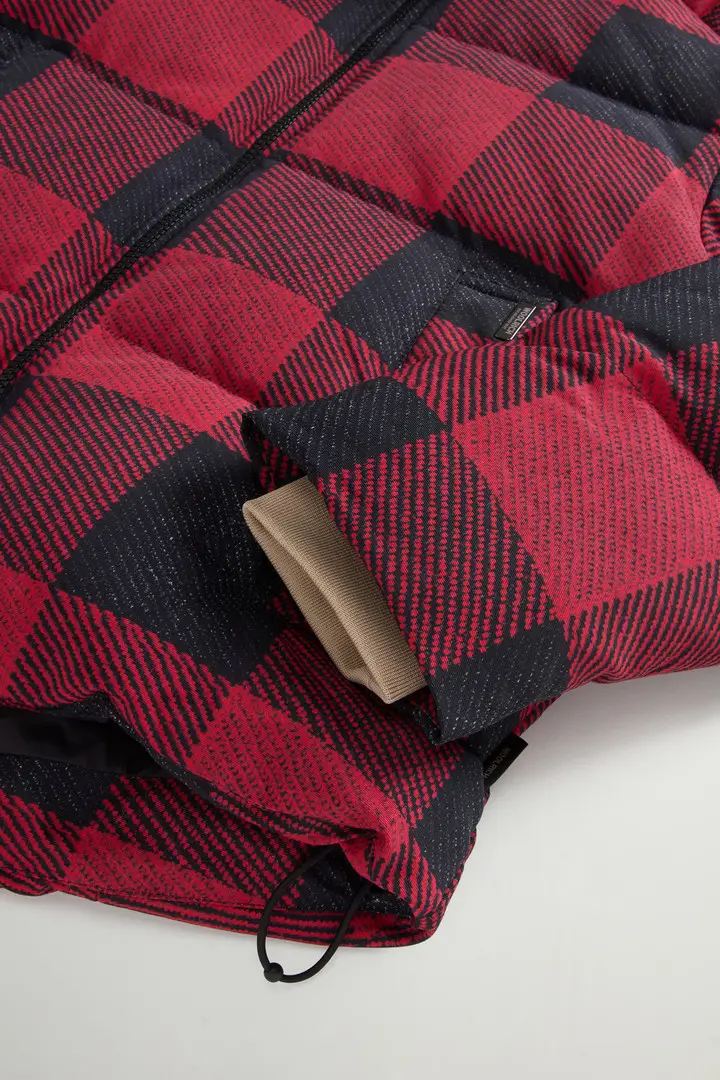 donna Piumino in Soft Ramar con motivo Buffalo Check Rosso Red Buffalo miniatura 2
