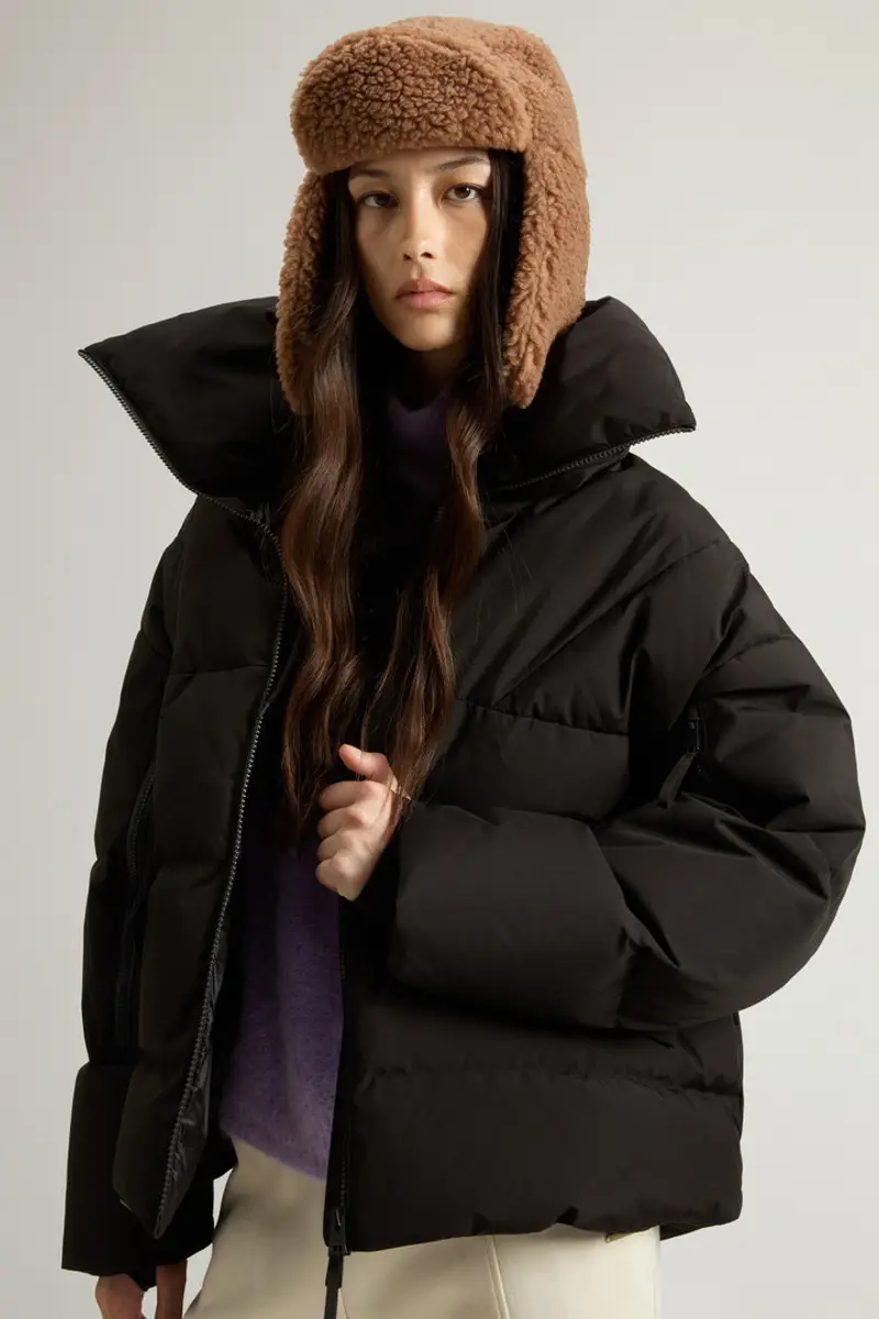 Woolrich Donna Piumino in WINDSTOPPER GORE-TEX Nero Taglia XXS miniatura 3