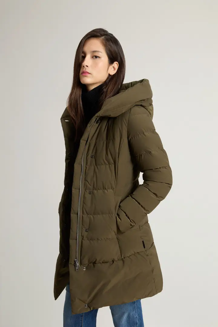 Woolrich Parka Donna Verde 3340588 miniatura 3