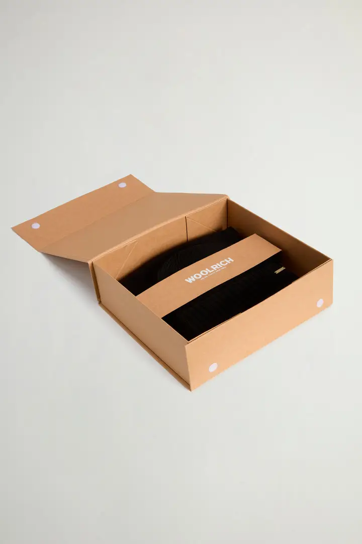 Donna Set regalo con berretto e sciarpa Nero Black miniatura 2