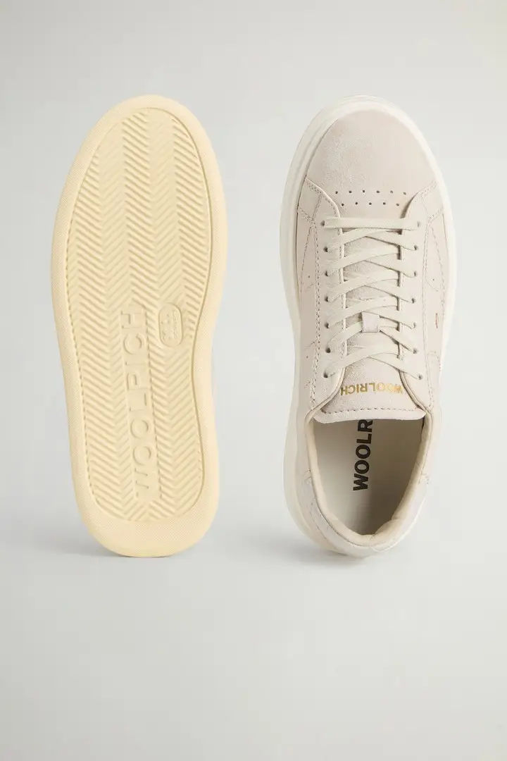 donna Sneakers Arrow in pelle di vitello Beige Whipped Cream Whipped Cream miniatura 3