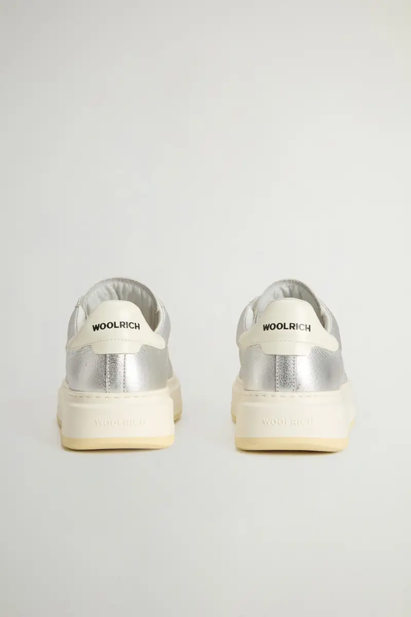 Woolrich Donna Sneakers Arrow in pelle laminata Grigio Taglia 36 miniatura 2