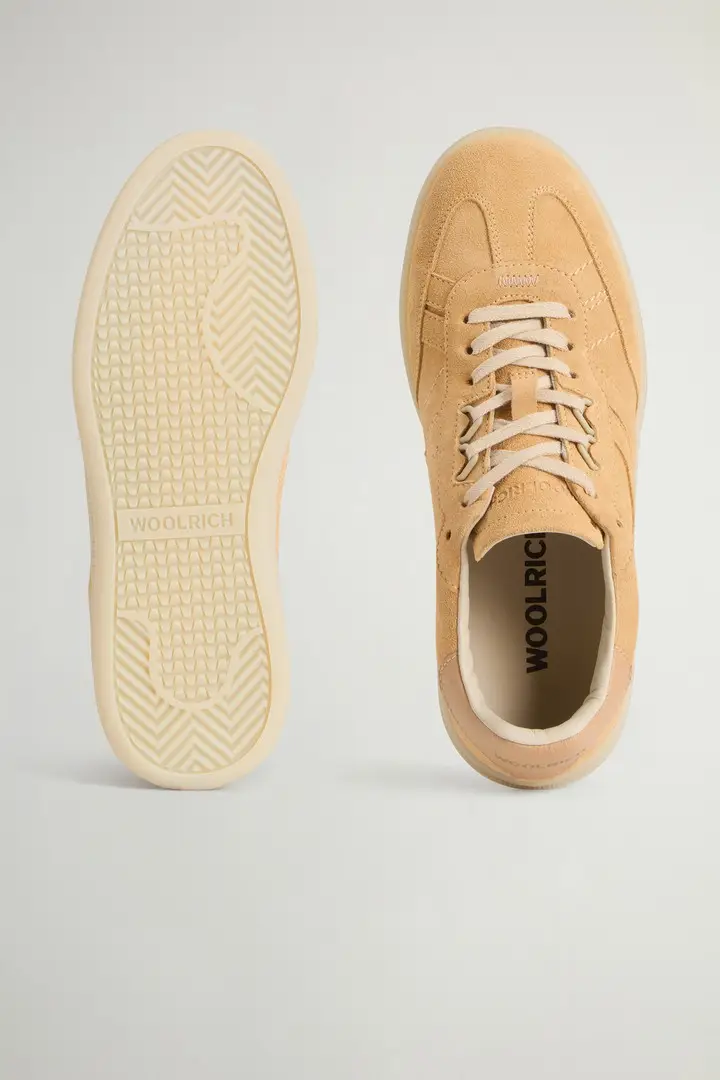 donna Sneakers Doubleu Tennis in pelle scamosciata Beige Ocra miniatura 3