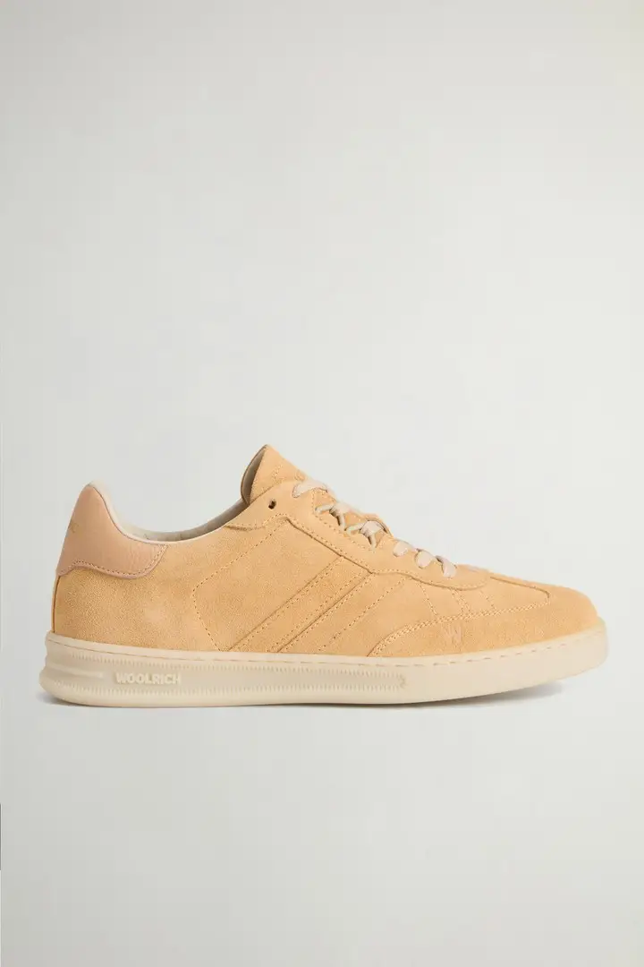 donna Sneakers Doubleu Tennis in pelle scamosciata Beige Ocra