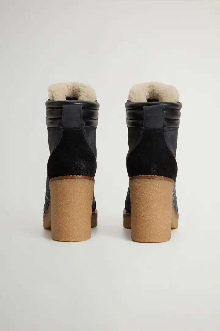 Donna Stivaletti Landhill in camoscio Nero Black miniatura 2