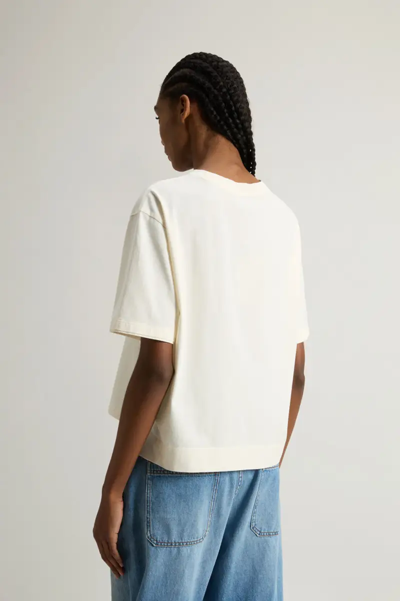 Woolrich T-shirt Donna Bianco 2003050 miniatura 2