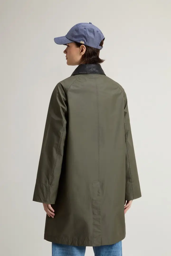 Woolrich Trench Donna Verde 4237535 miniatura 2