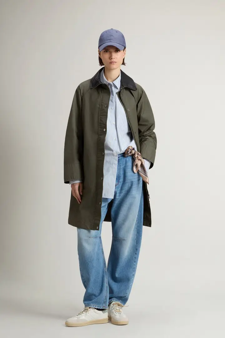 Woolrich Trench Donna Verde 4237535